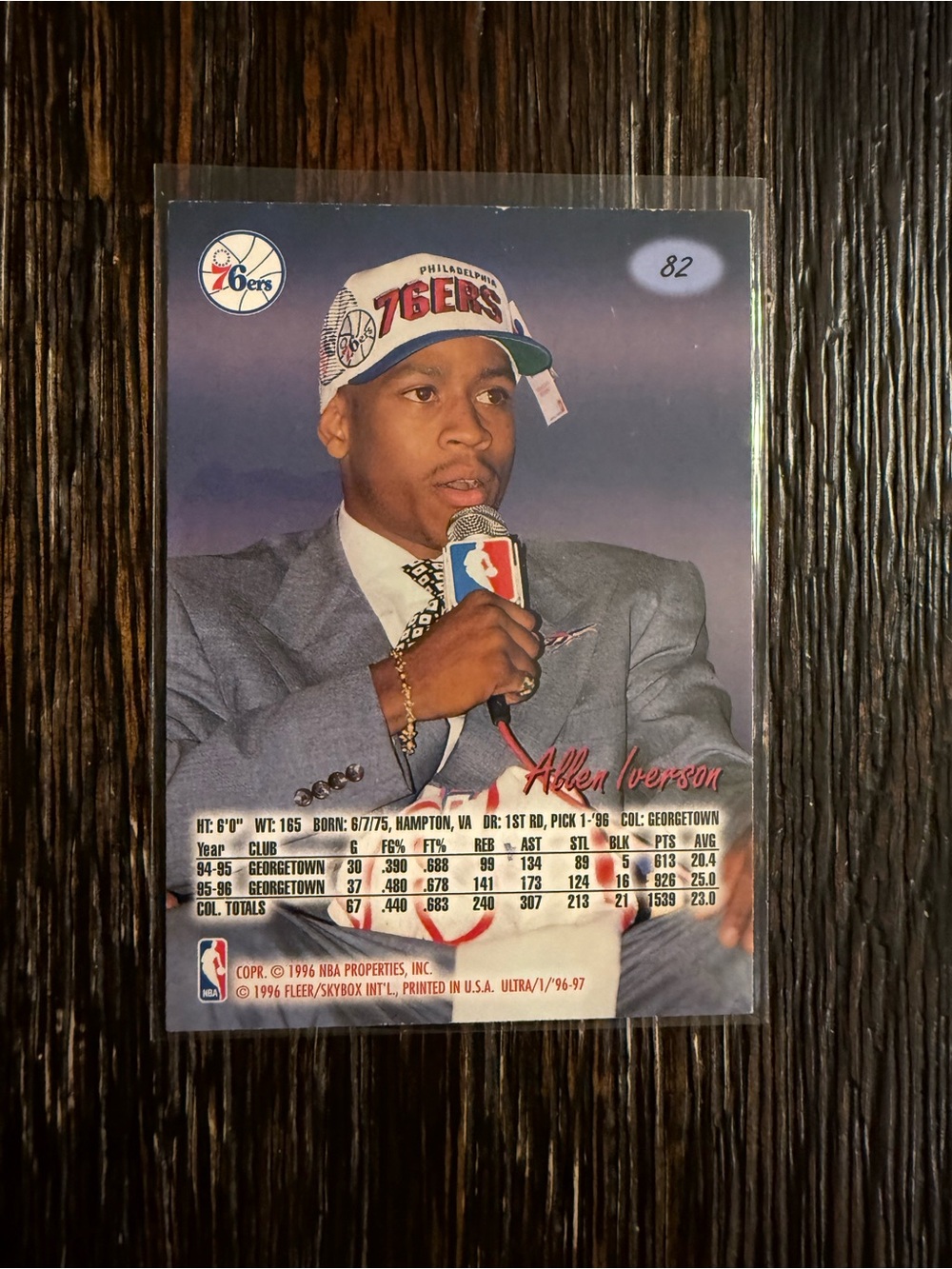 Allen Iverson Rookie card - Picture 2 of 2